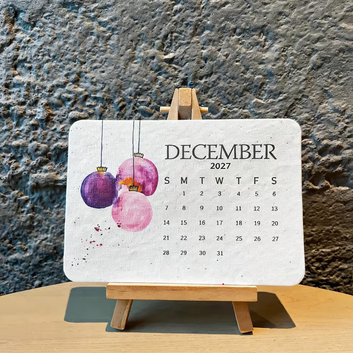 🌱2027 Timeless Seed Calendar|Eco-Friendly Plantable Calendar 🌱 Plan • Plant • Grow • Enjoy