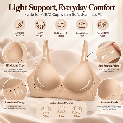 💞Deep V Low Back Backless Bra for A/B/C Cup - Seamless Invisible Bra